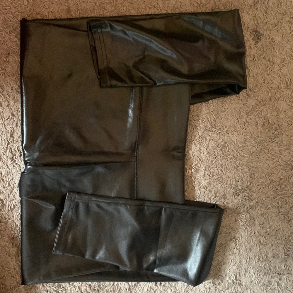 Pleather leggings, never worn